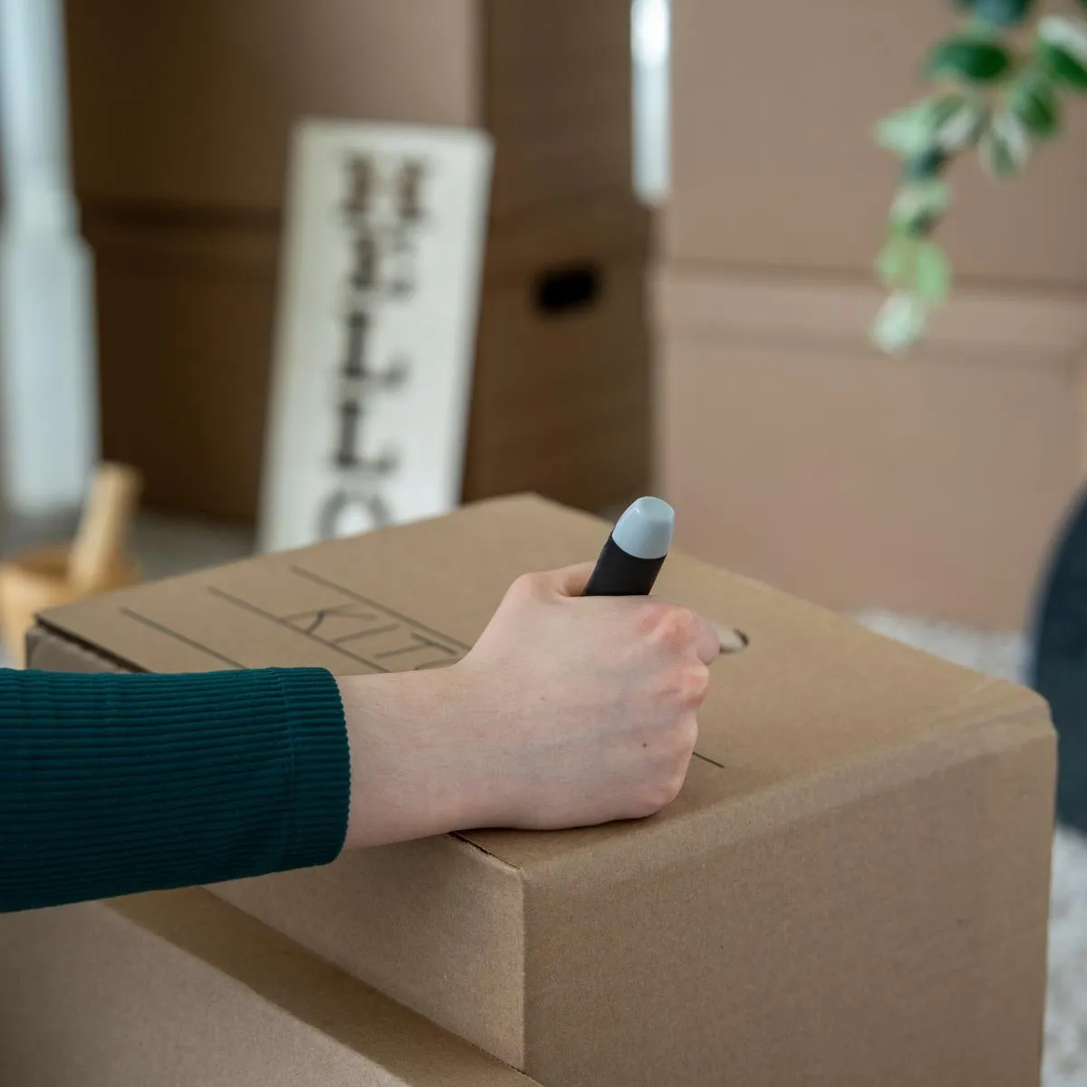 Label your boxes before the day of the move